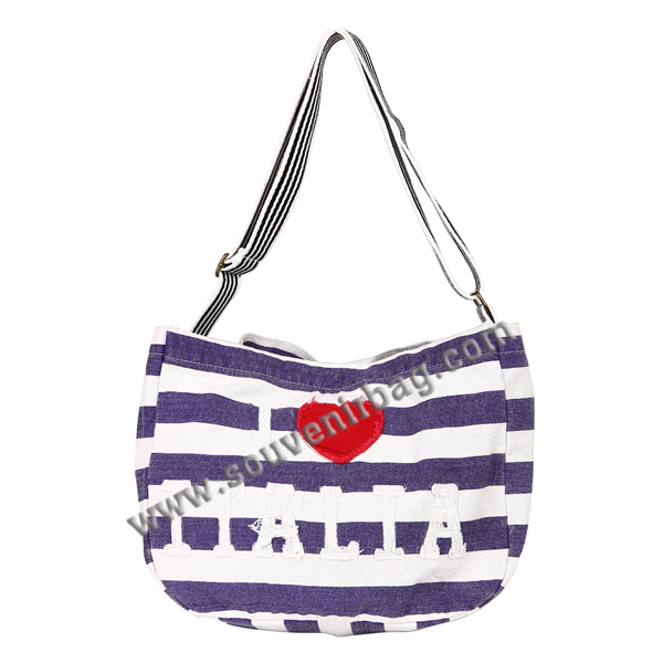 I love Italia Canvas Shoulder Bag