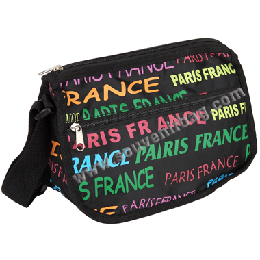 Multi-color Printing Shoulder Bag With Paris Design