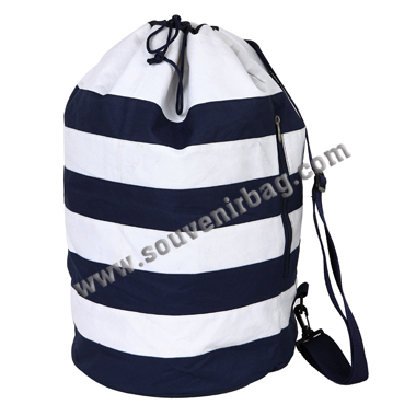 Striped Barrel Backpack