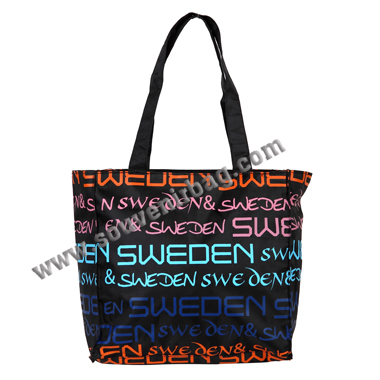 Sweden Lettering Design Tote Bag