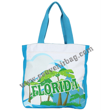 Florida Picture Canvas Tote