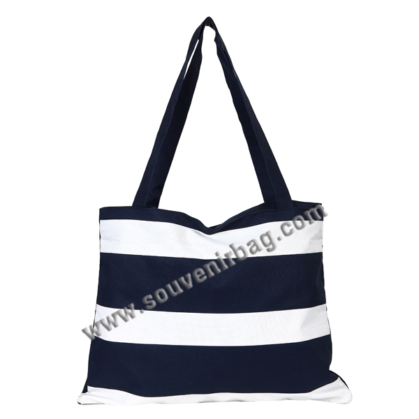 Striped Square Beach Tote