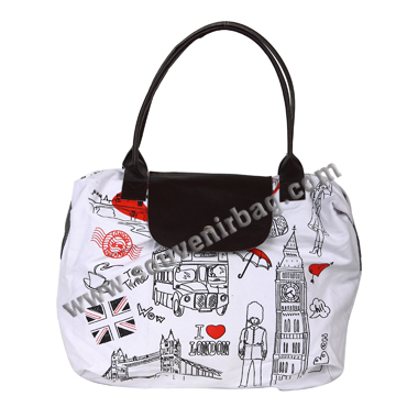 City Drawing Picture Handbag