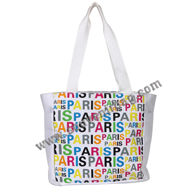 Multi-Color Lettering Handbag
