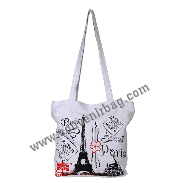 Paris Line Drawing Shoulder Bag